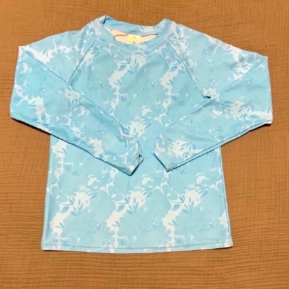 Snapper Rock Floral Light Blue RashGuard